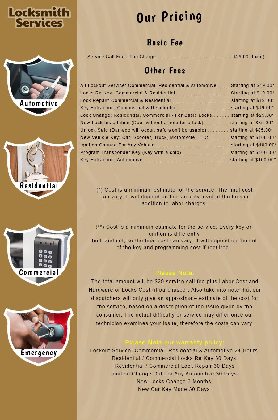 Fort Myers FL Lock Key Store Fort Myers, FL 239-221-0577